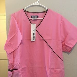 Medical scrub uniform top